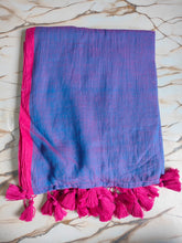 Bordered Sheroes - Plain mul cotton sarees with matching border and tassels