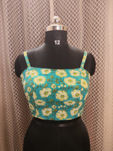 Printed Kantha strap sleeved blouse (on sale)