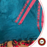 Heart bordered cotton saree