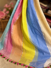 New Cassata Multi Colour "Office Office" collection of mul cottton saree with zari lines