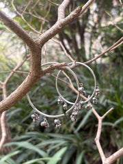 Silver replica ghungroo bangle