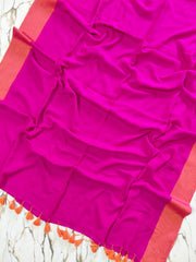 Pink "Office Office " collection of mul. cotton saree