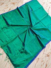 "Molten Metals " zari-mul sarees with thin borders
