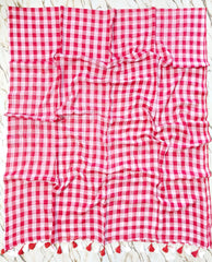 Big chequered "Office Office " collection of mul cotton saree