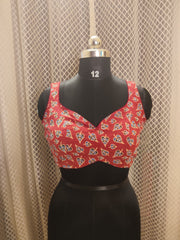 Ajrakh Printed sleeveless blouse