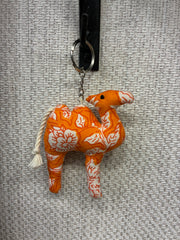 Hand-made fabric key chains/bag charms - Camel
