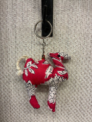 Hand-made fabric key chains/bag charms - Camel
