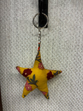 Hand-made fabric key chains/bag charms - Star