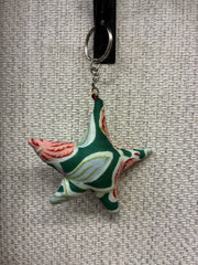 Hand-made fabric key chains/bag charms - Star