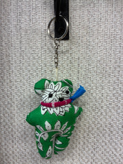 Hand-made fabric key chains/bag charms - Teddy bear