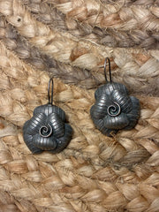 Silver Replica Rose earrings