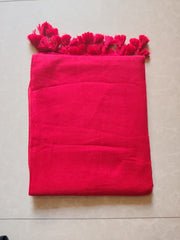Sheroes plain mul cotton saress