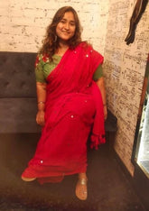 Sequins mul cotton sarees