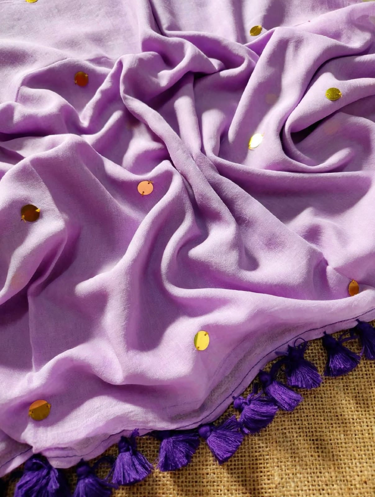 Tara Sitara - sequinned mul cotton sarees
