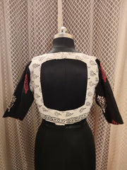 "J" blouse in white and black