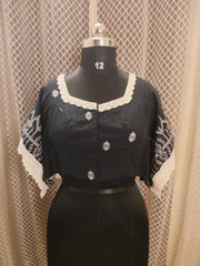 Kaftan style cotton jamdani blouse