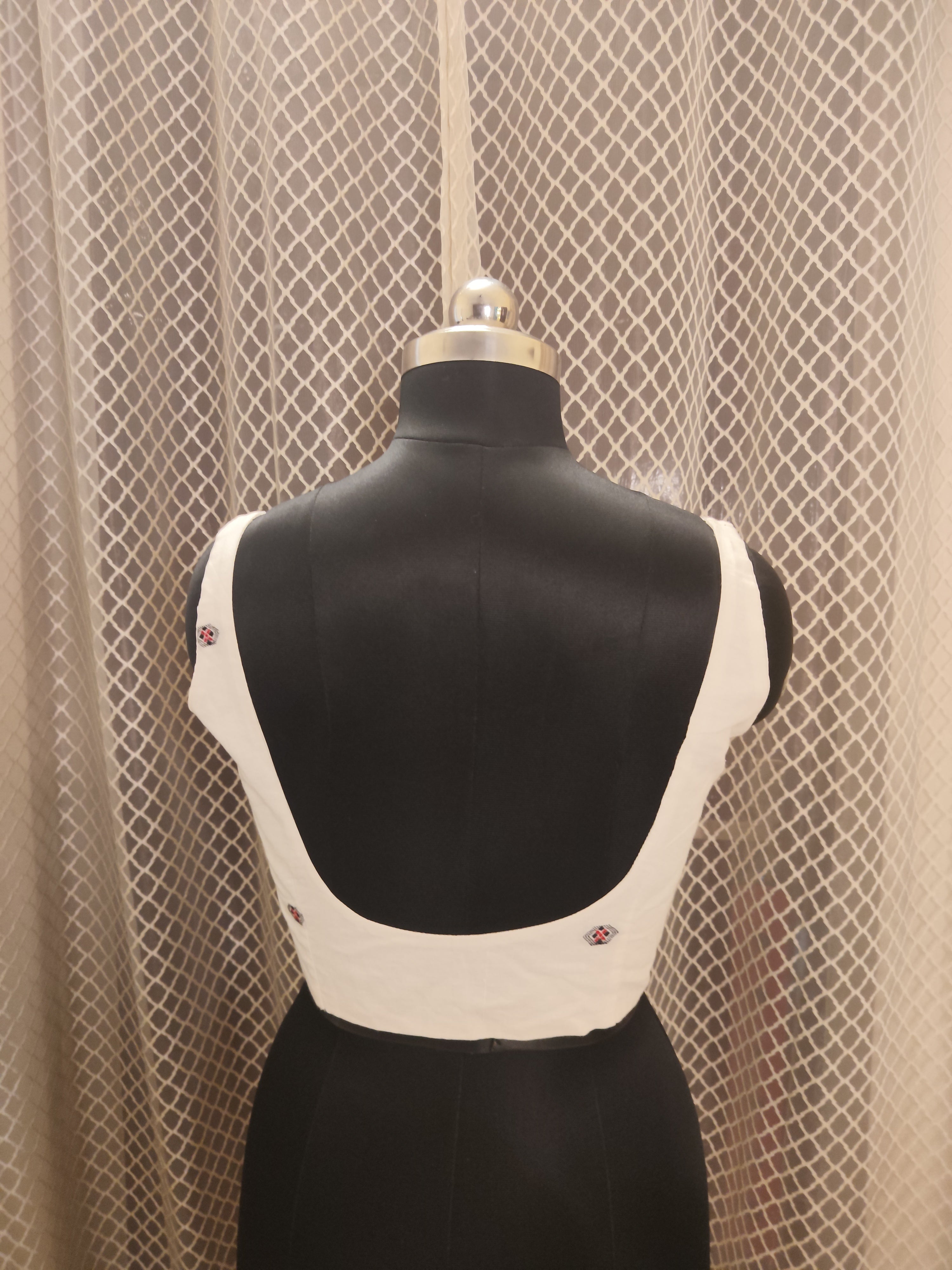 Jamdani sleeveless blouse