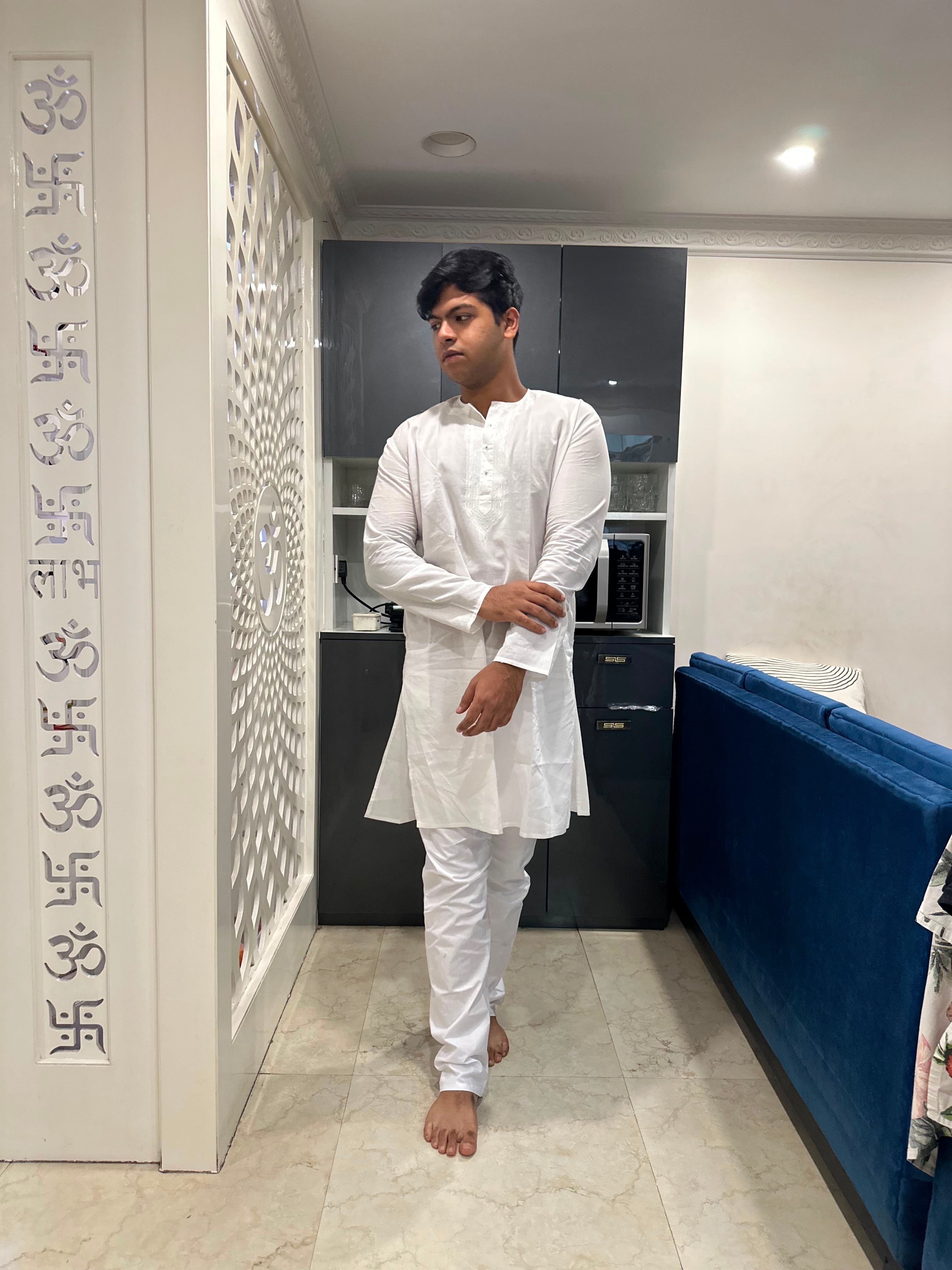 Traditional Bengali "Babu" Panjabi (Kurta)