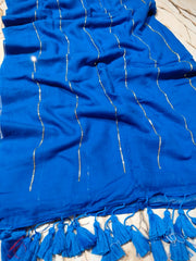 Sequins Linears - horizontal striped mul cotton sarees