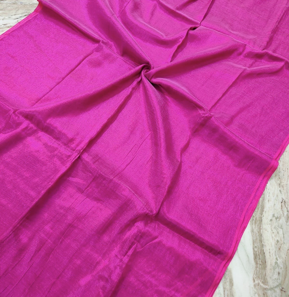 Single tone "Molten Metals "  collection of zari-mul saree
