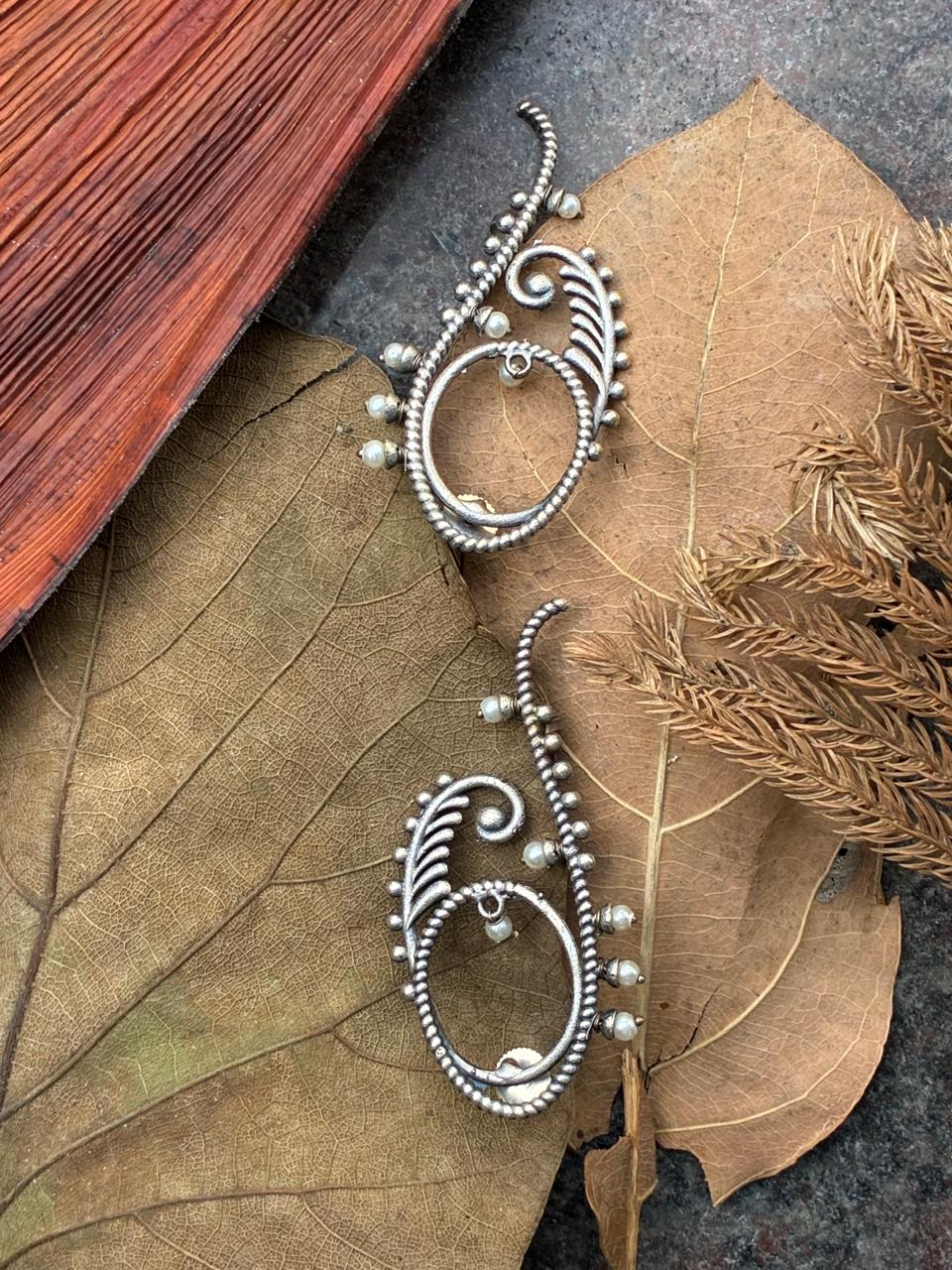 Silver replica ear cuff 1