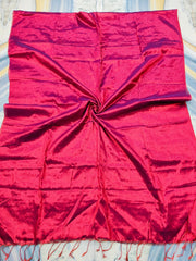 Dual tone " Molten Metals " collection of zari-mul saree