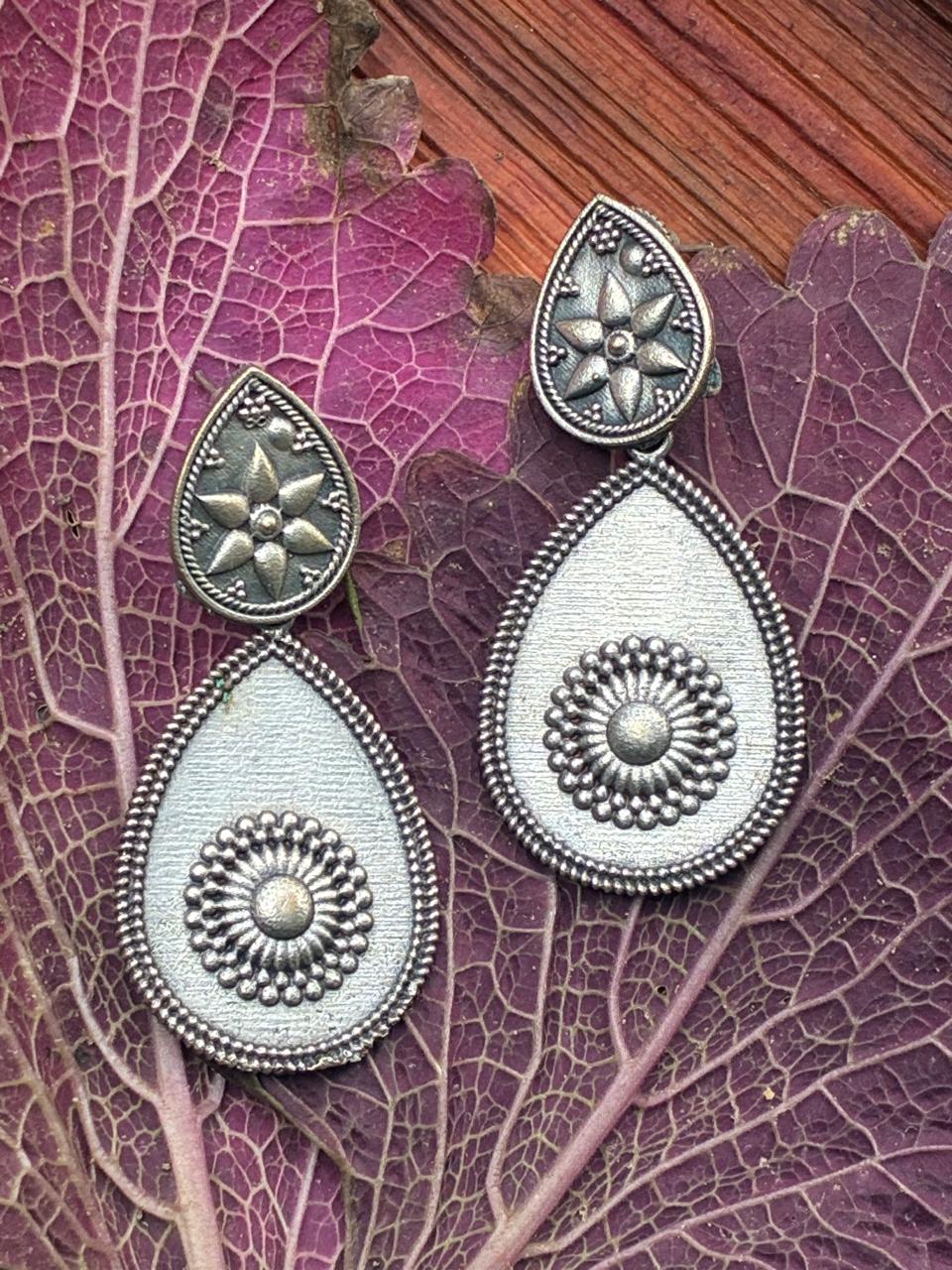 Silver replica earring 1