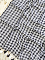 Big chequered "Gingham" collection of mul cotton saree