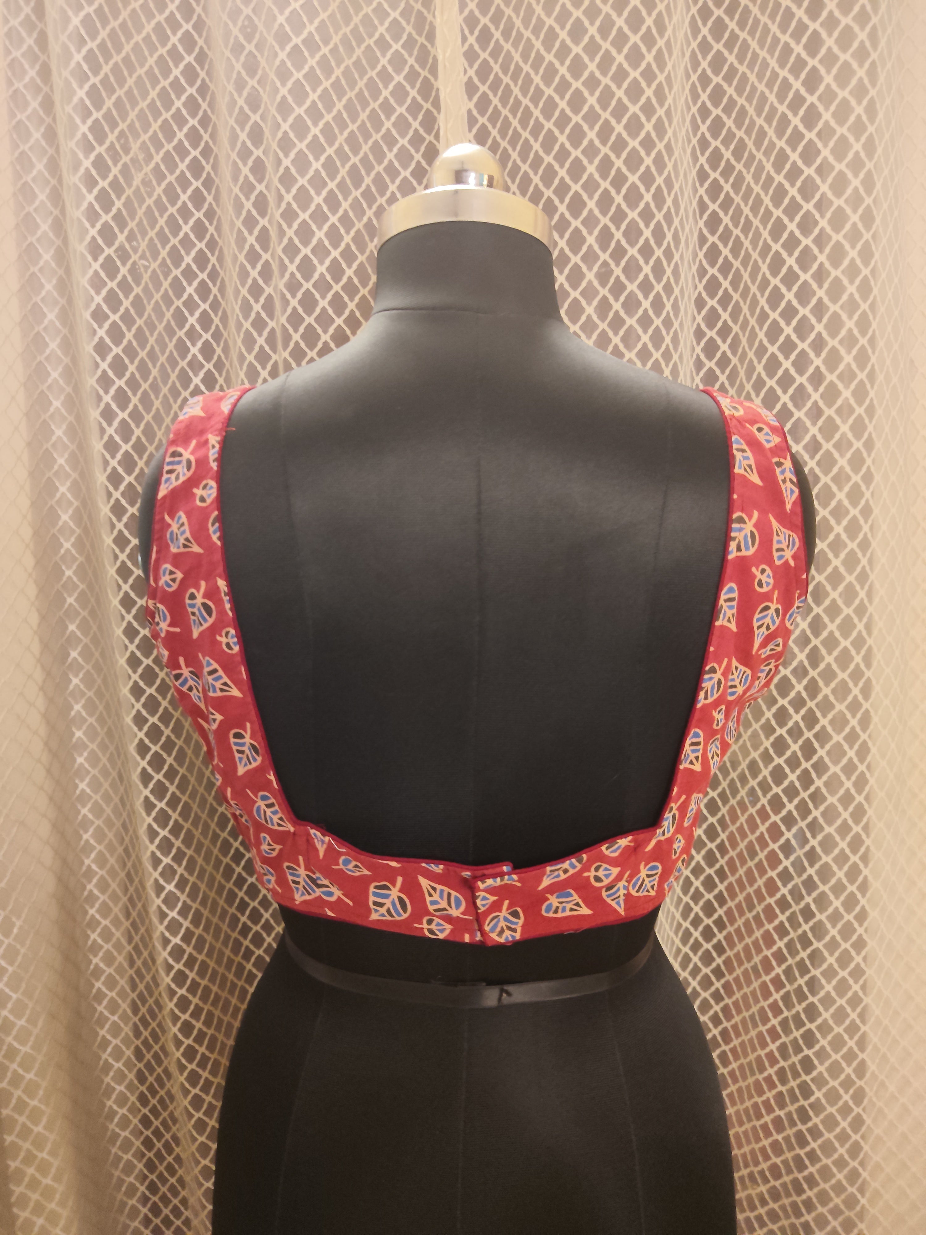 Ajrakh Printed sleeveless blouse