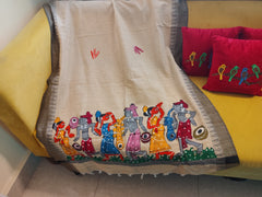 Hand painted "Patta Chitra dupatta