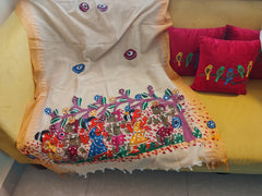 Hand painted " Patta Chitra " dupatta