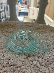 Sky Blue jelly glass bangle