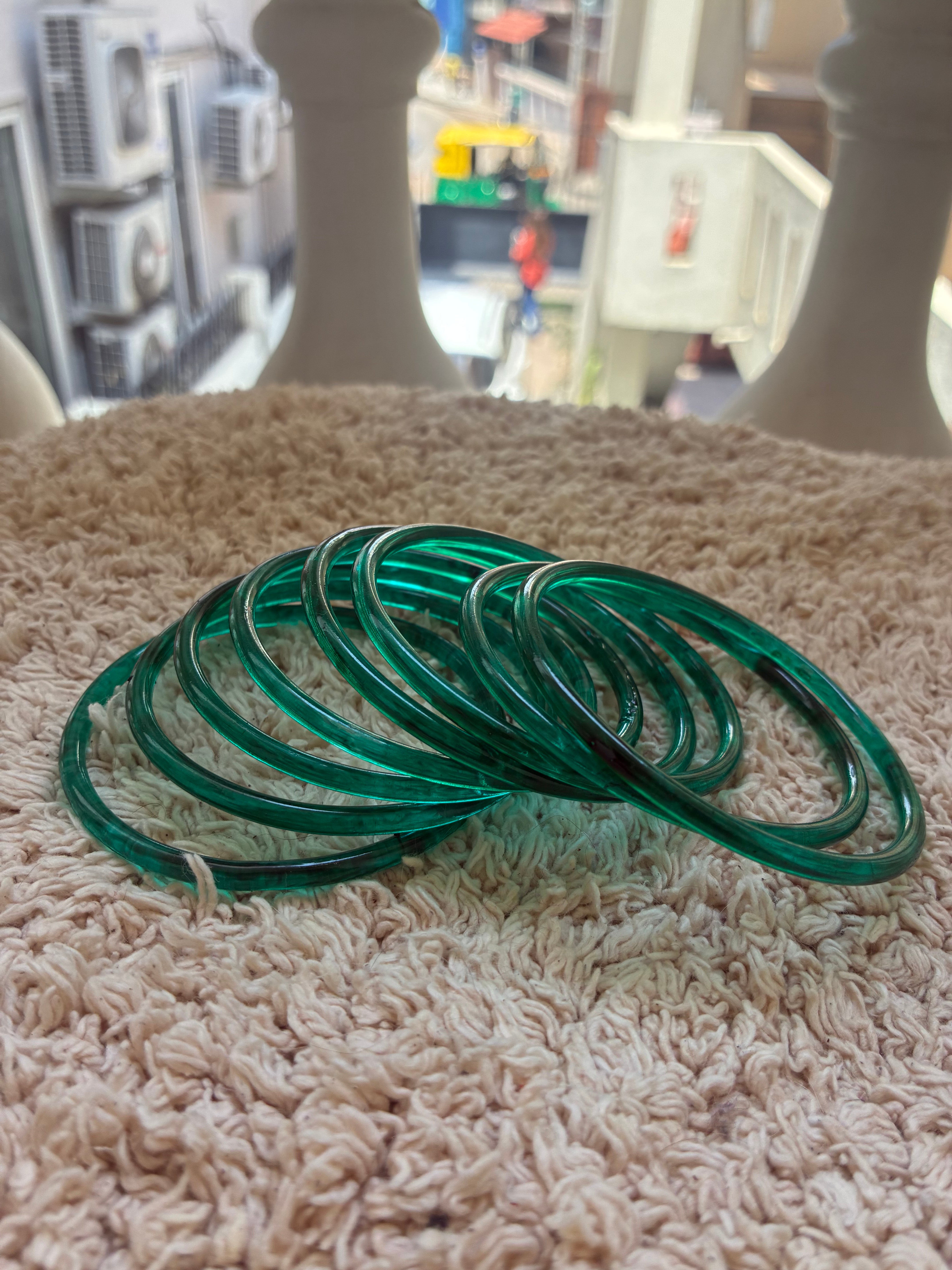 Radium jelly glass bangles