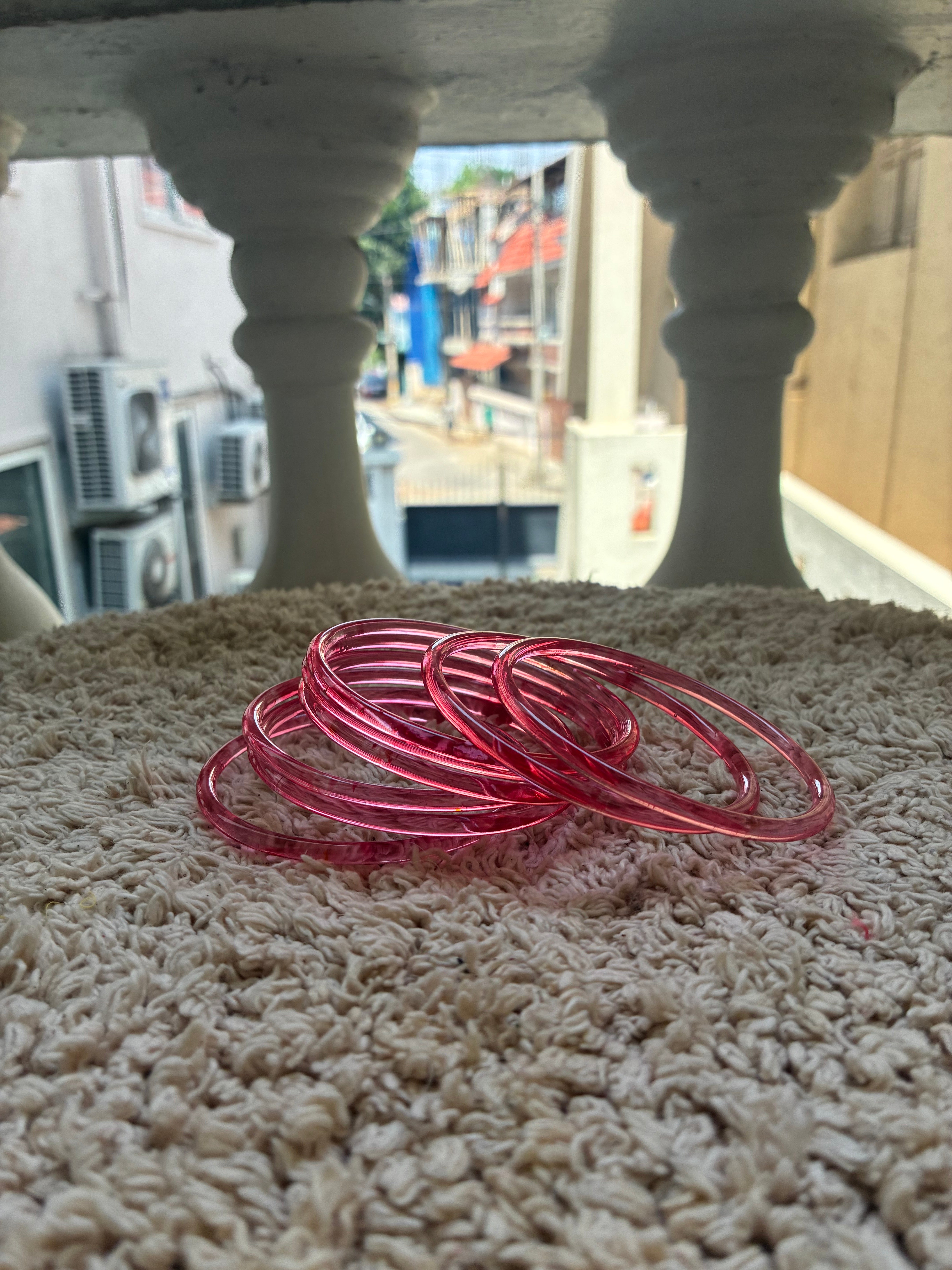 Gajari jelly Glass bangle