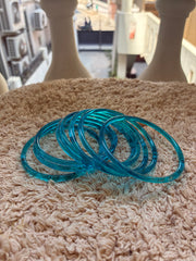 Firozi Jelly glass bangles