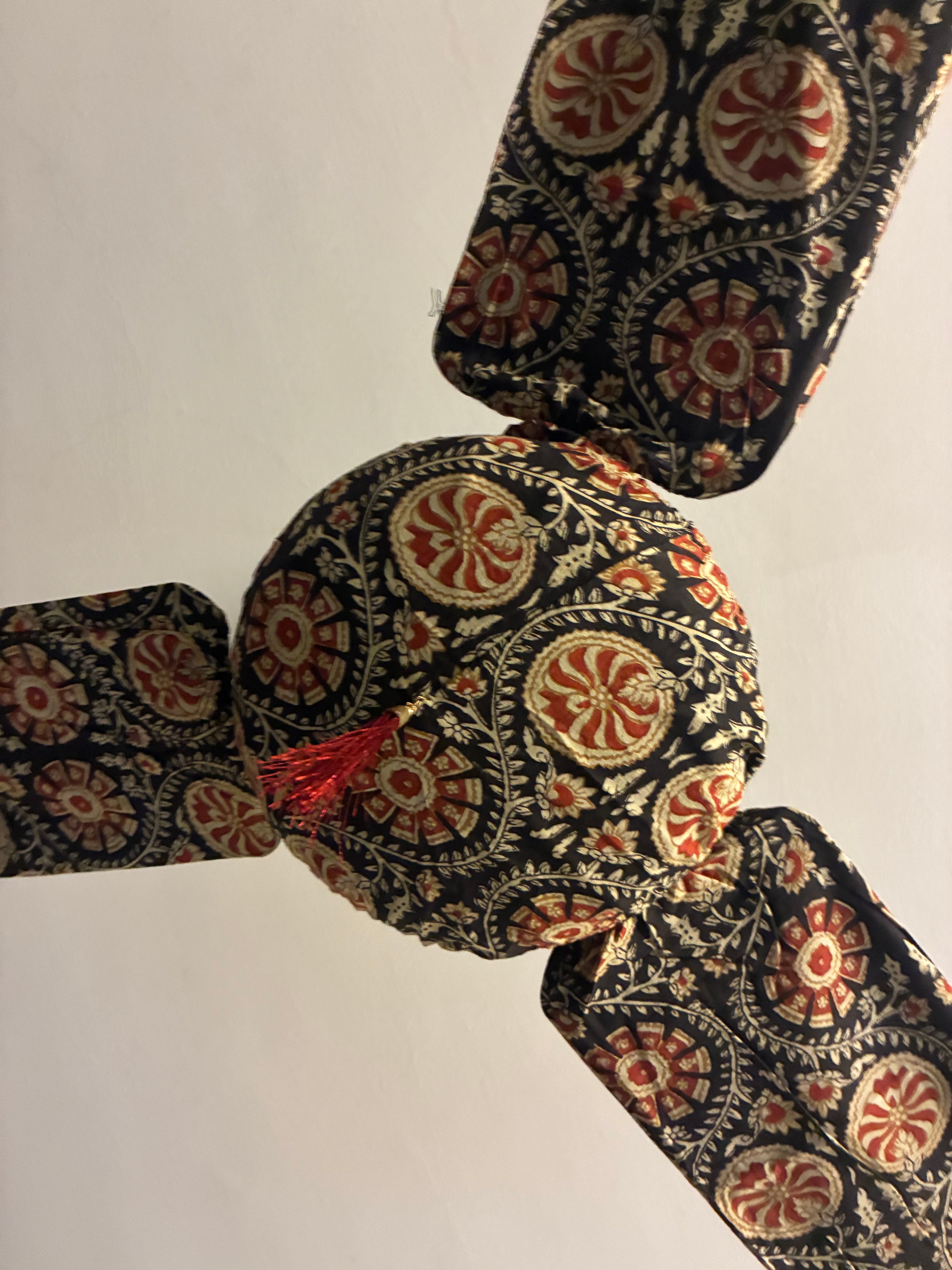 Printed cotton fan cover