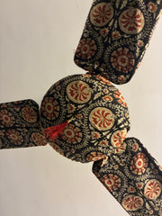 Printed cotton fan cover