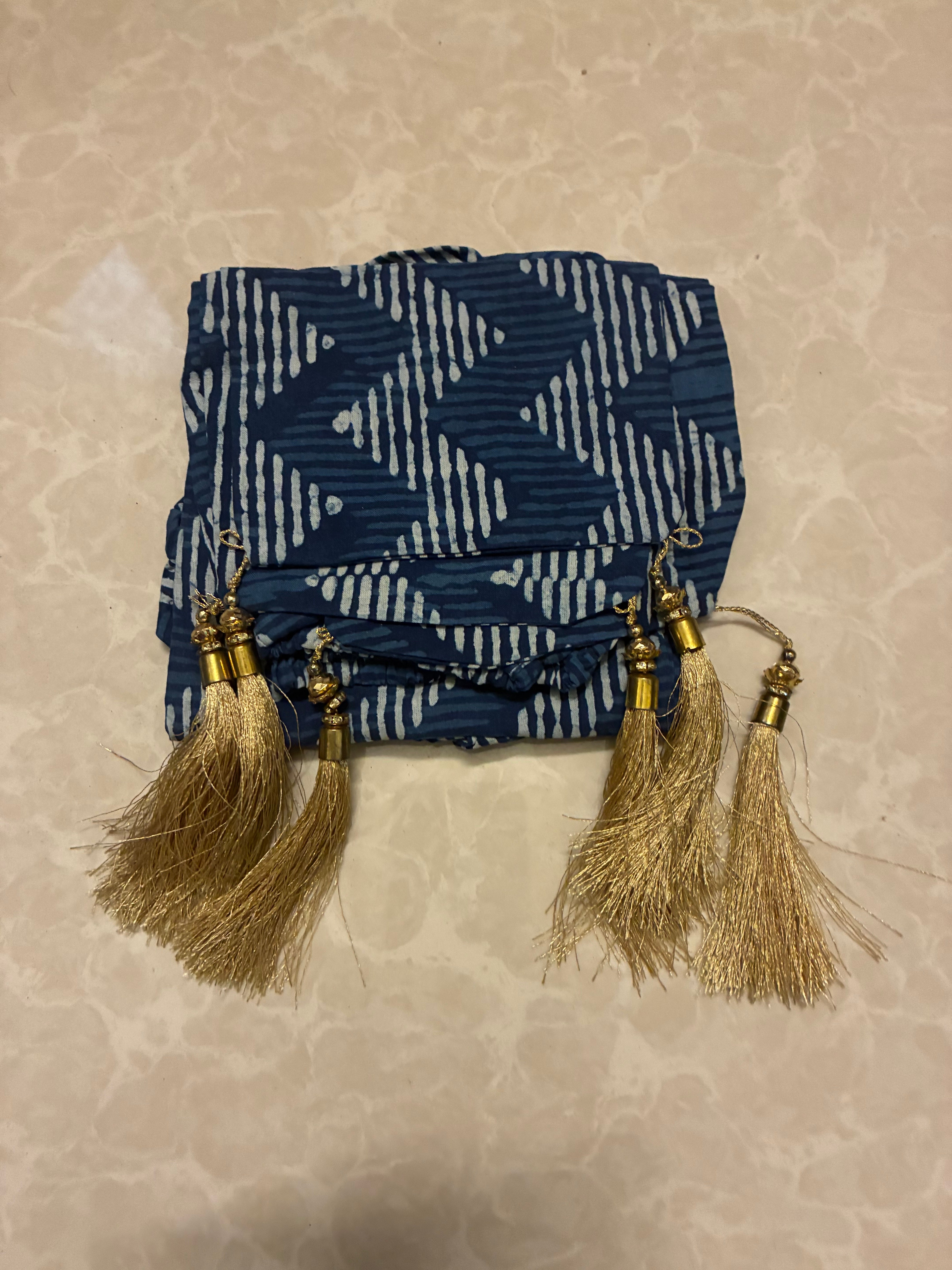 Printed cotton fan cover