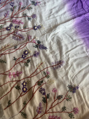 "Dil Garden Garden" cotton-linen sarees