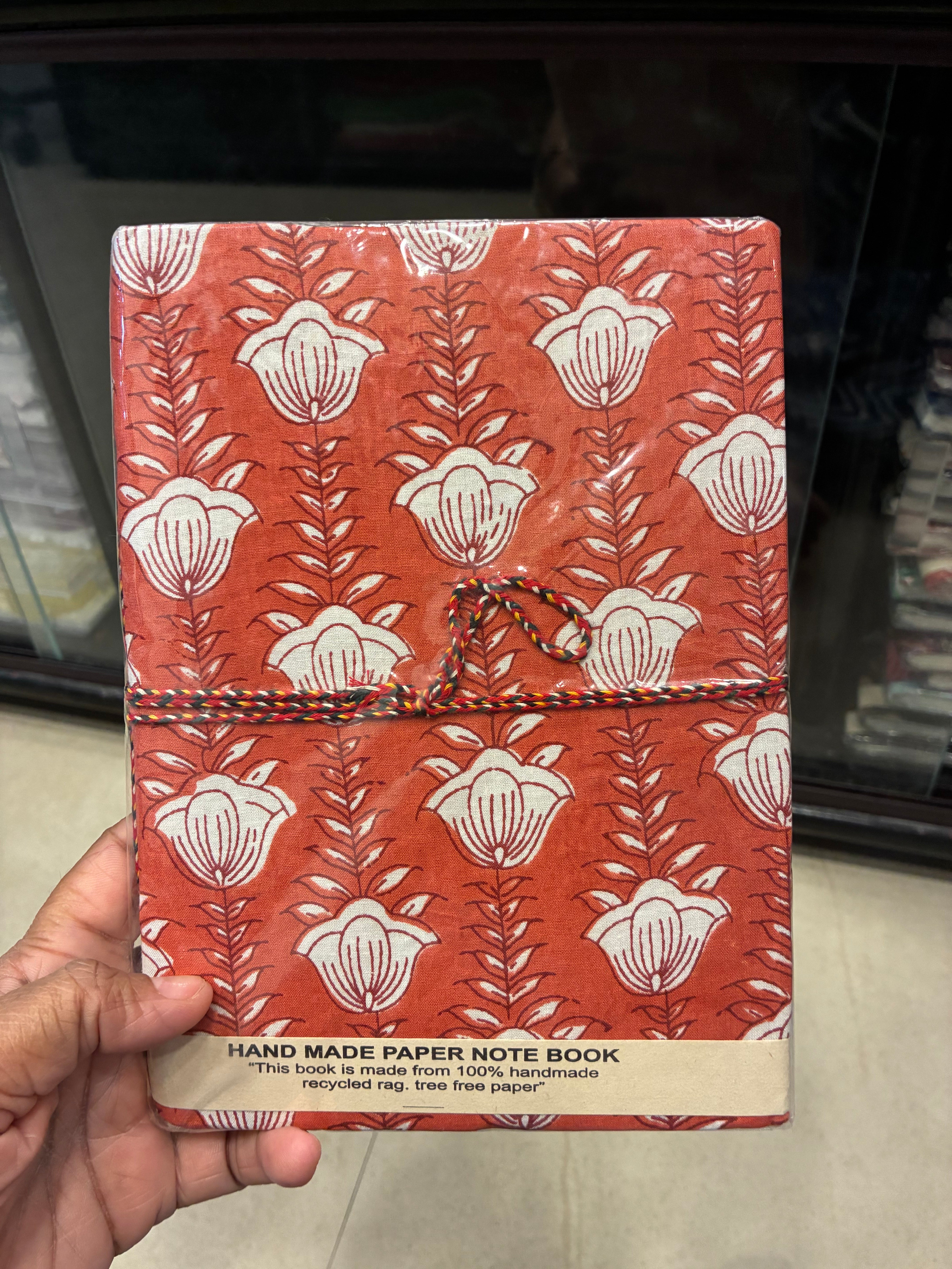 Hand-made paper notebook