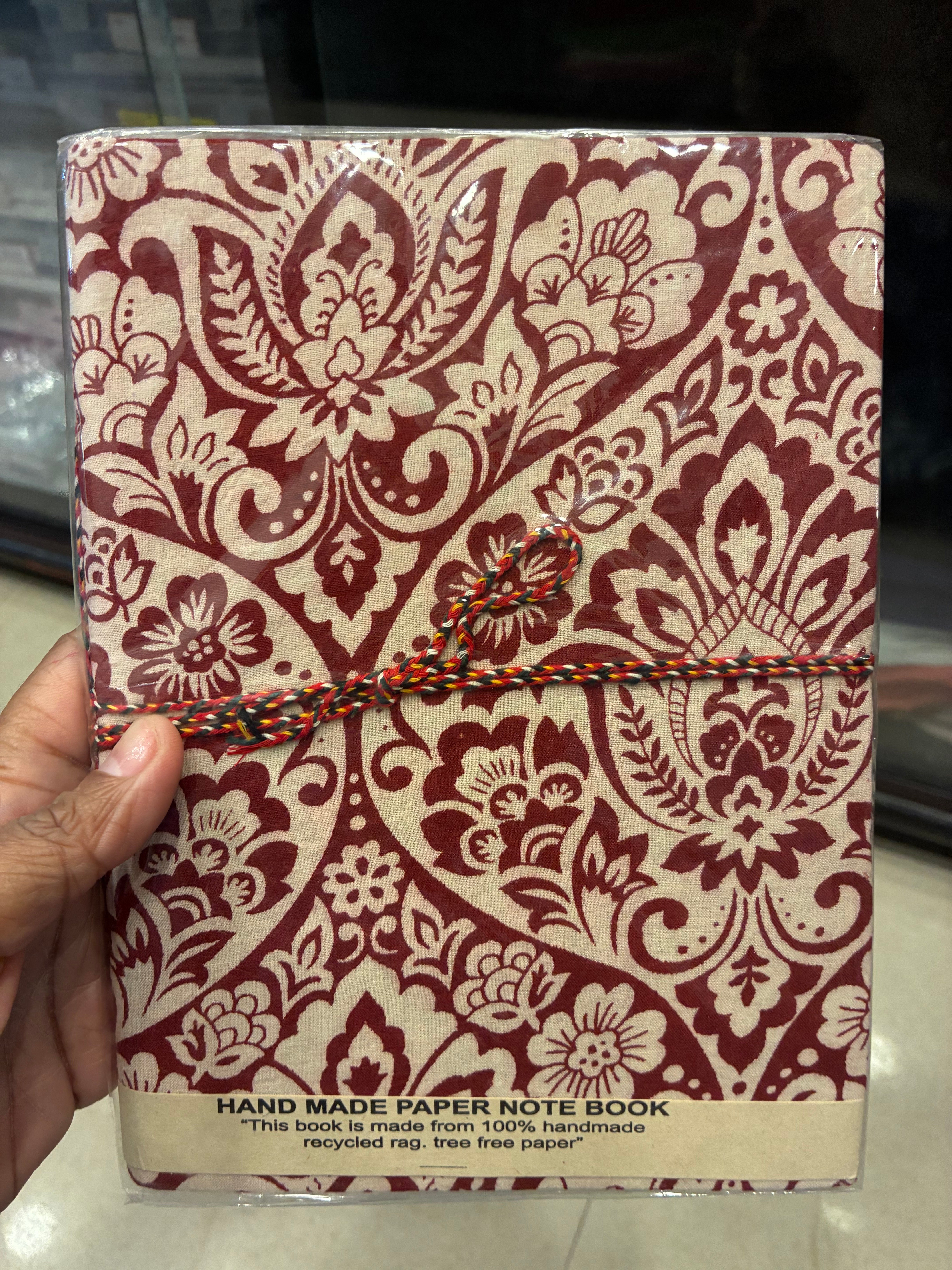 Hand-made paper notebook