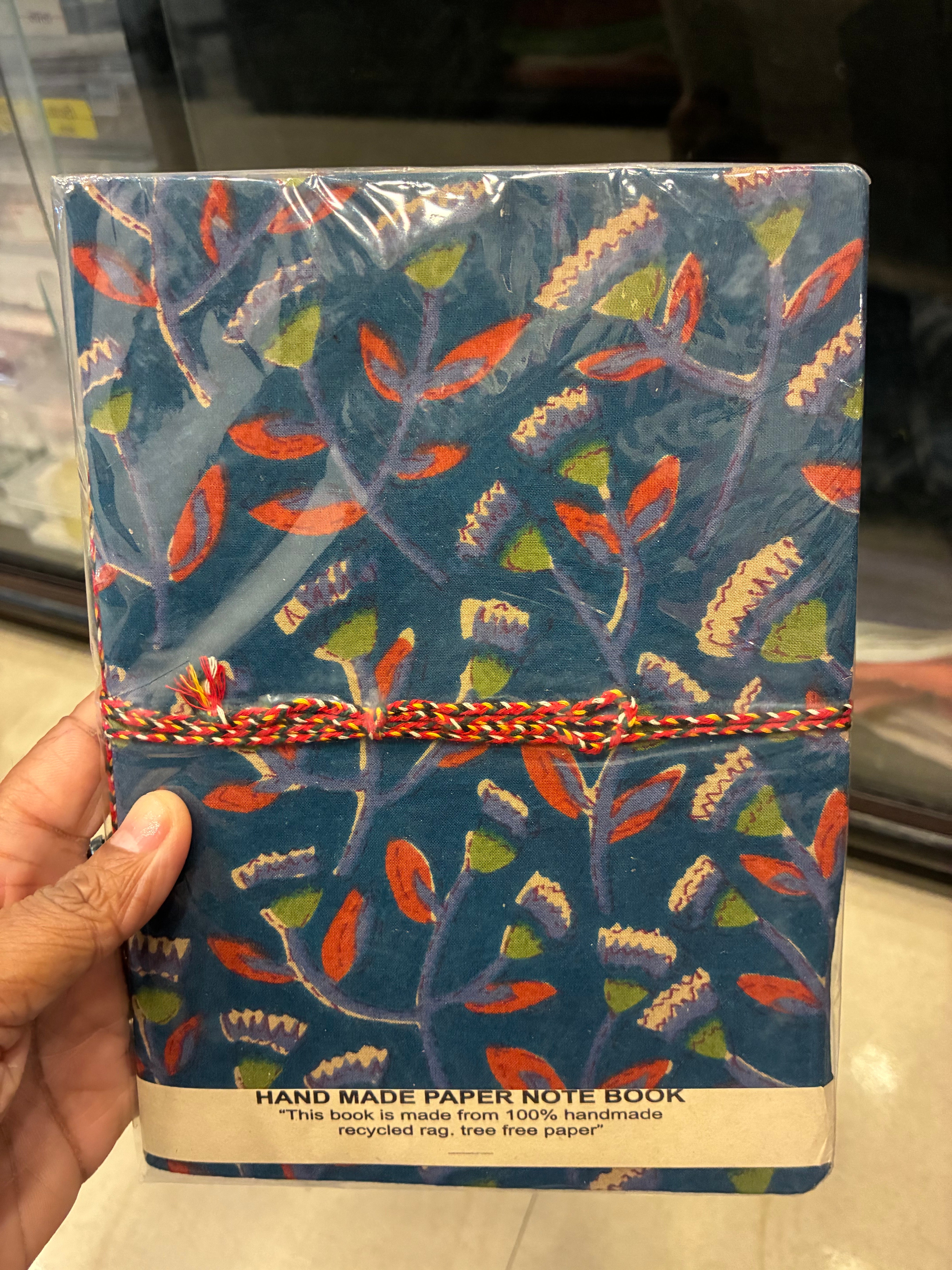 Hand-made paper notebook