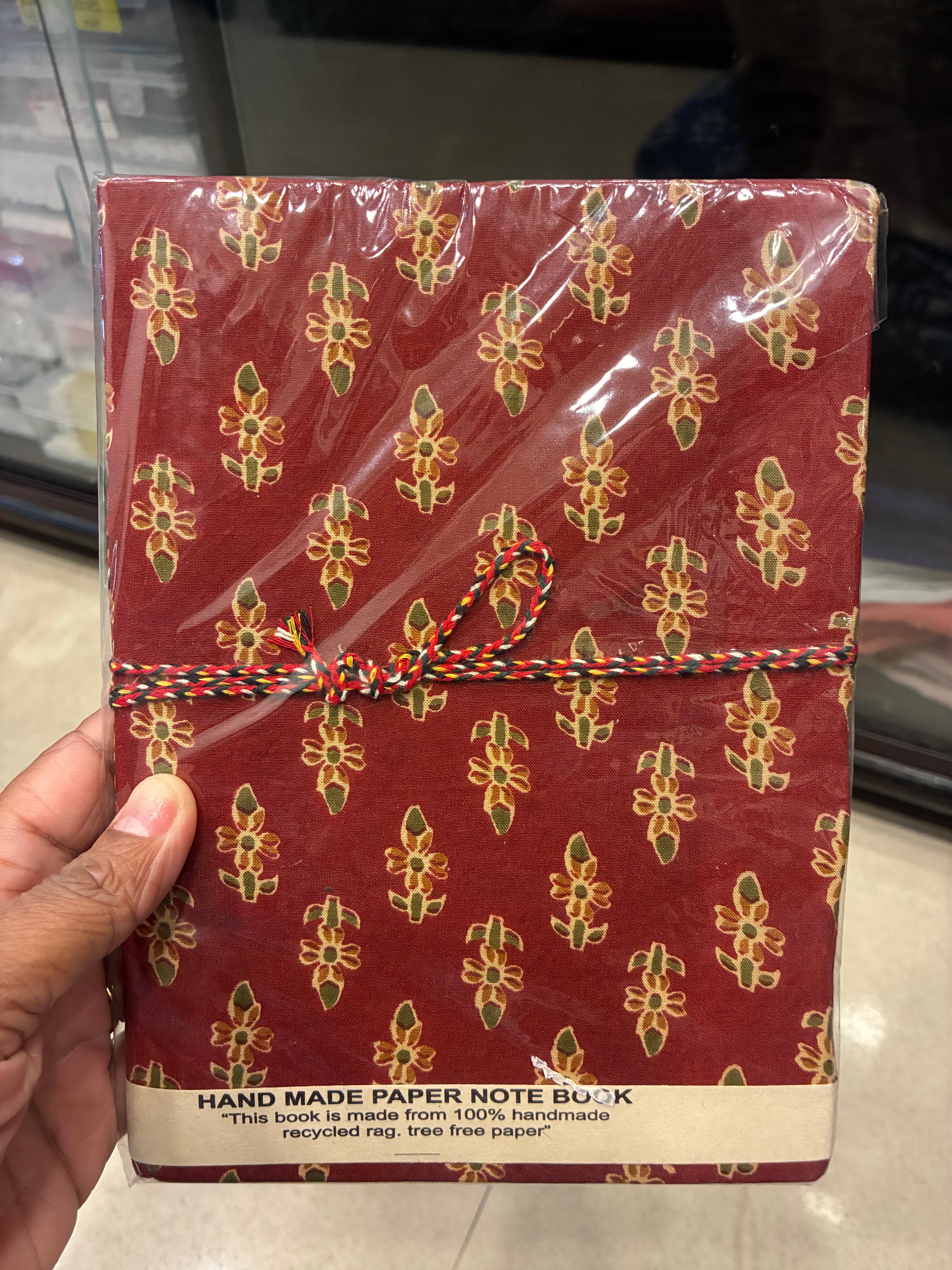 Hand-made paper notebook