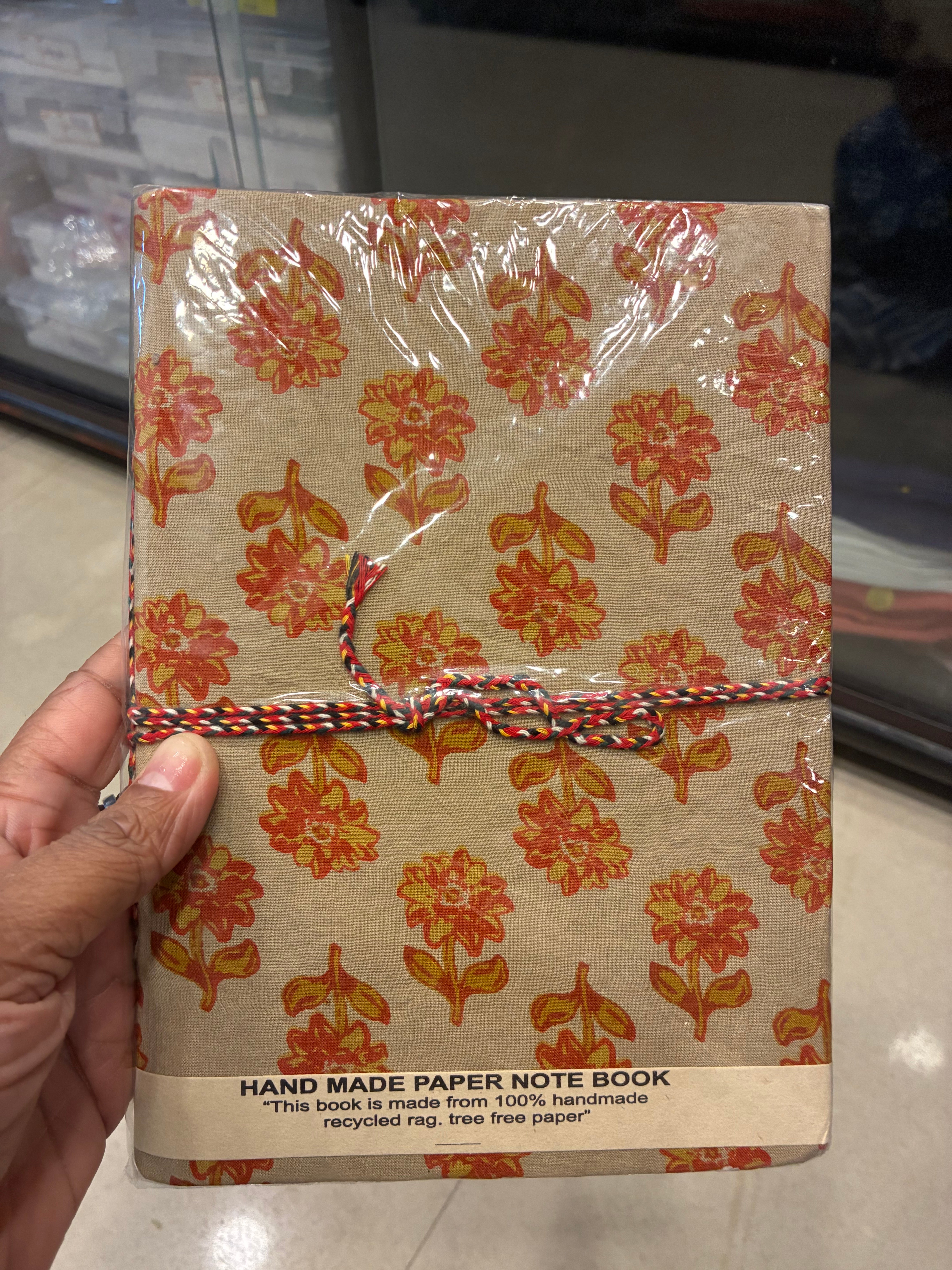 Hand-made paper notebook