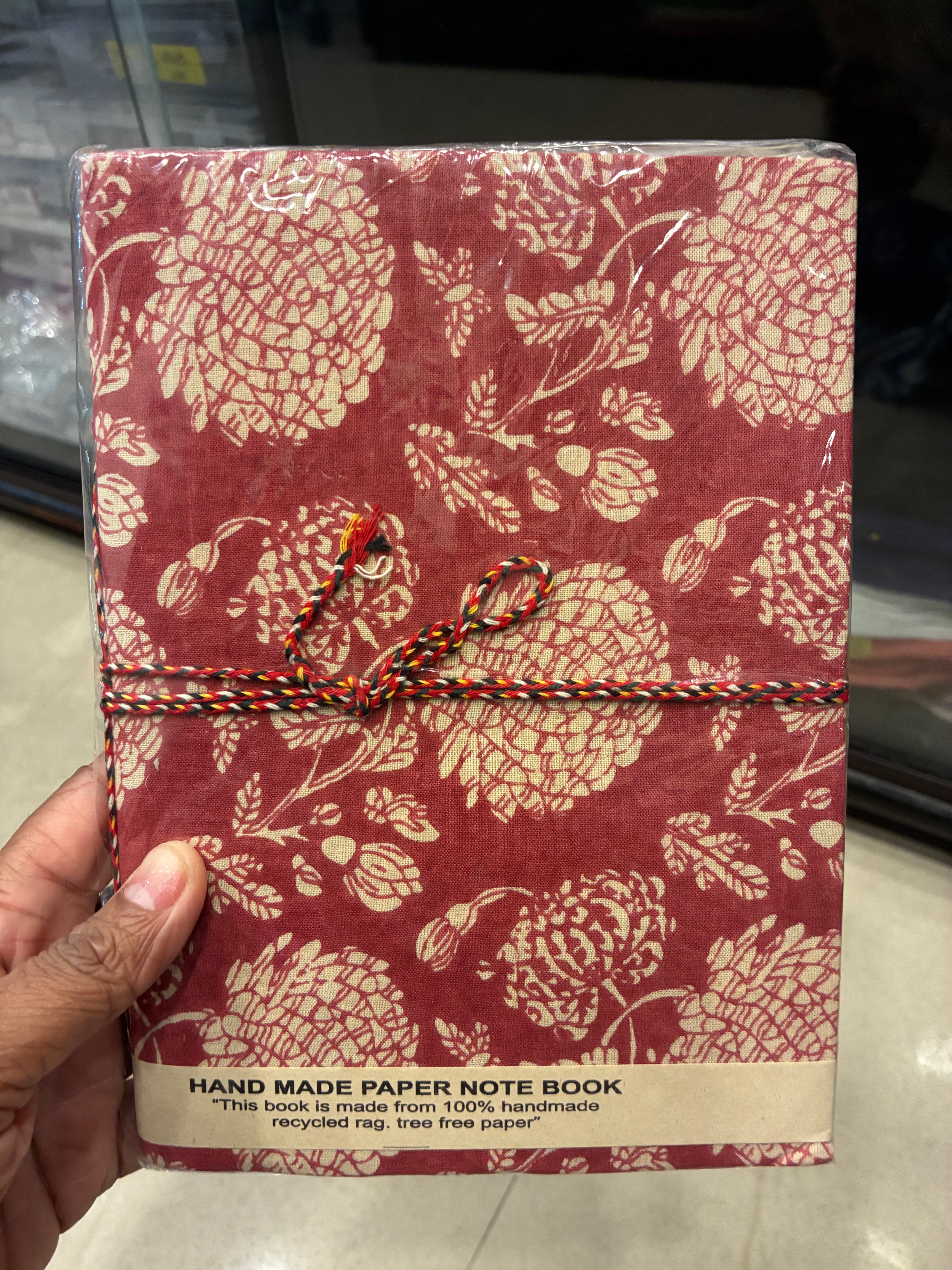 Hand-made paper notebook