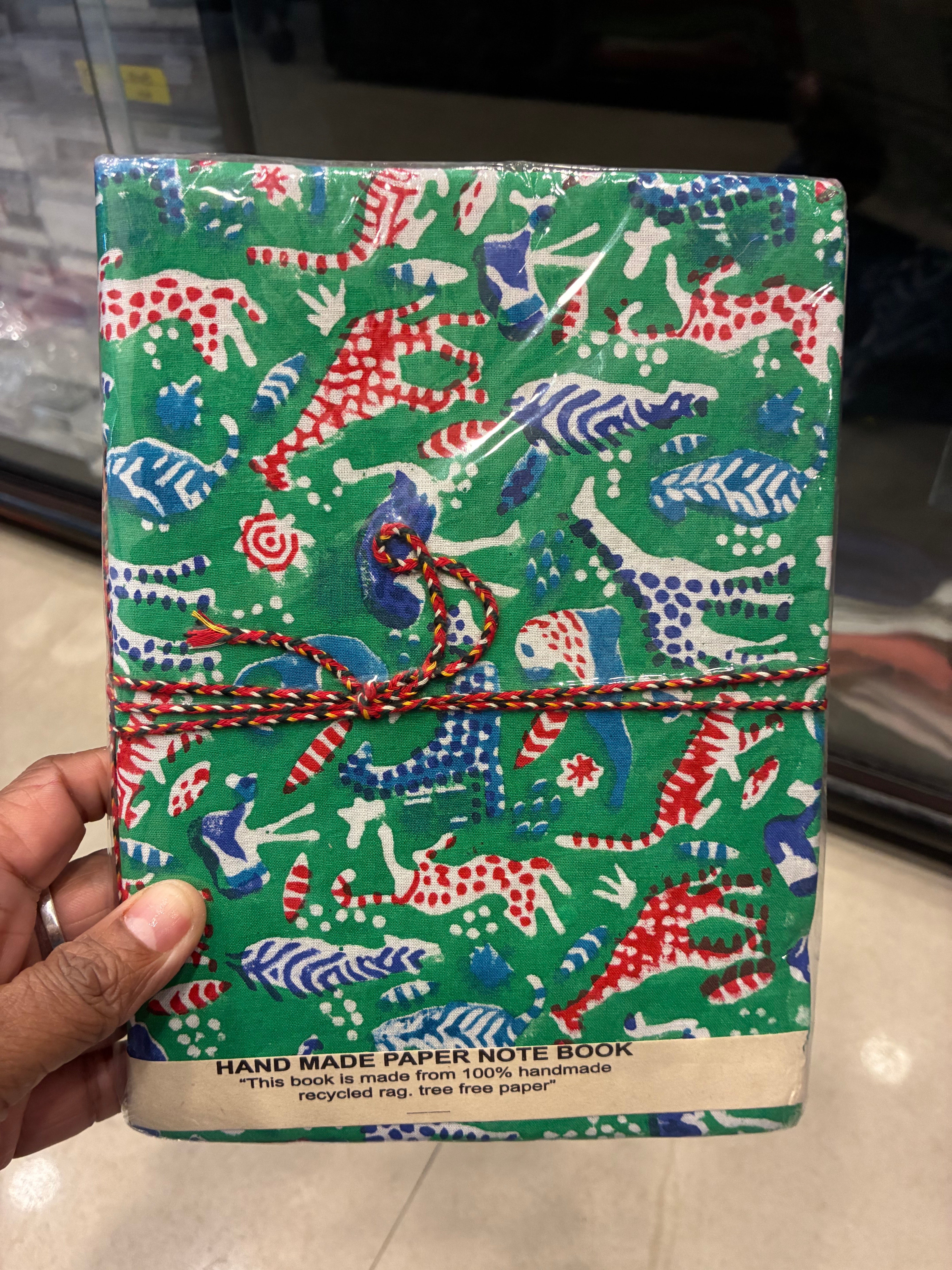 Hand-made paper notebook