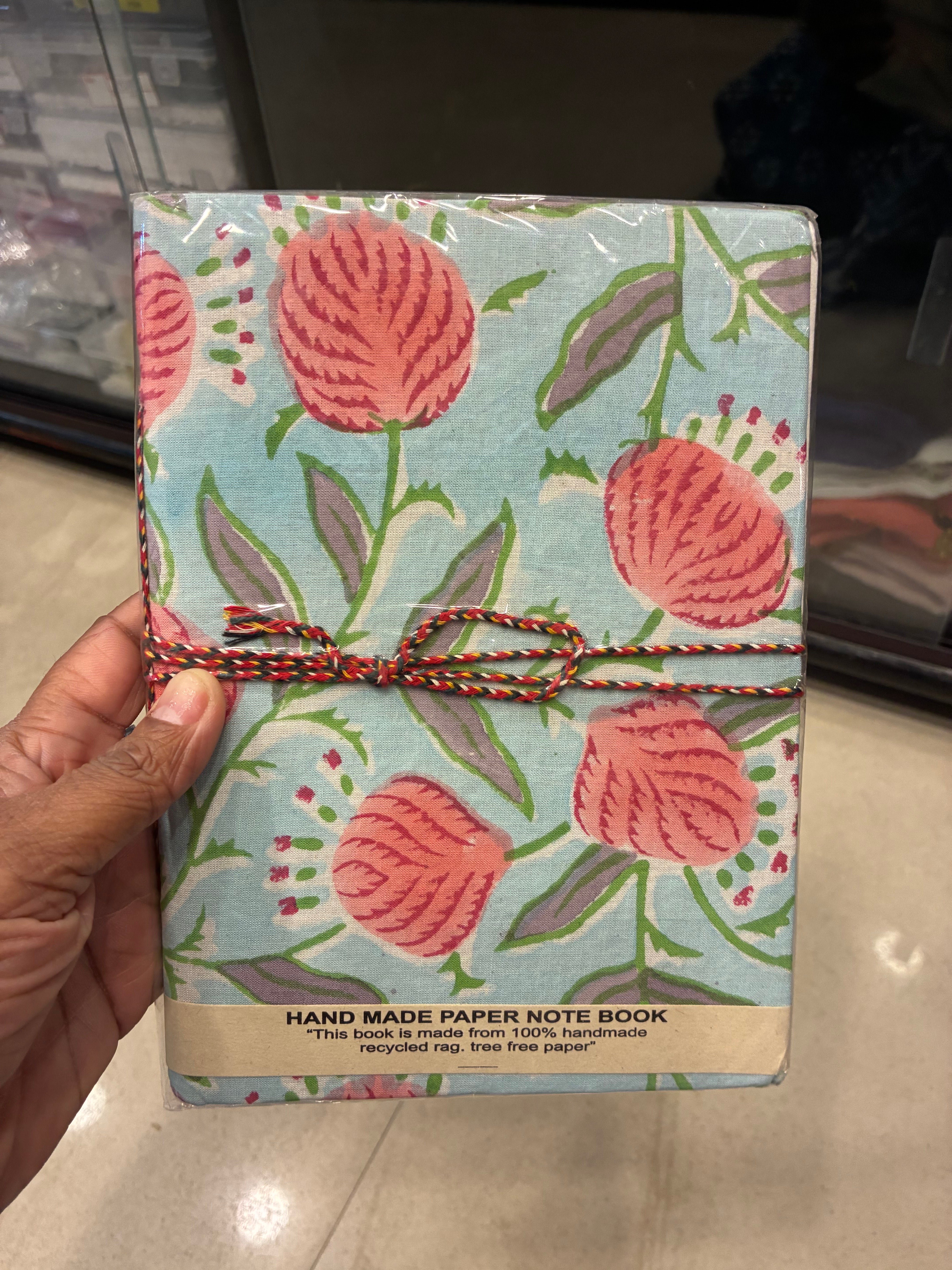 Hand-made paper notebook