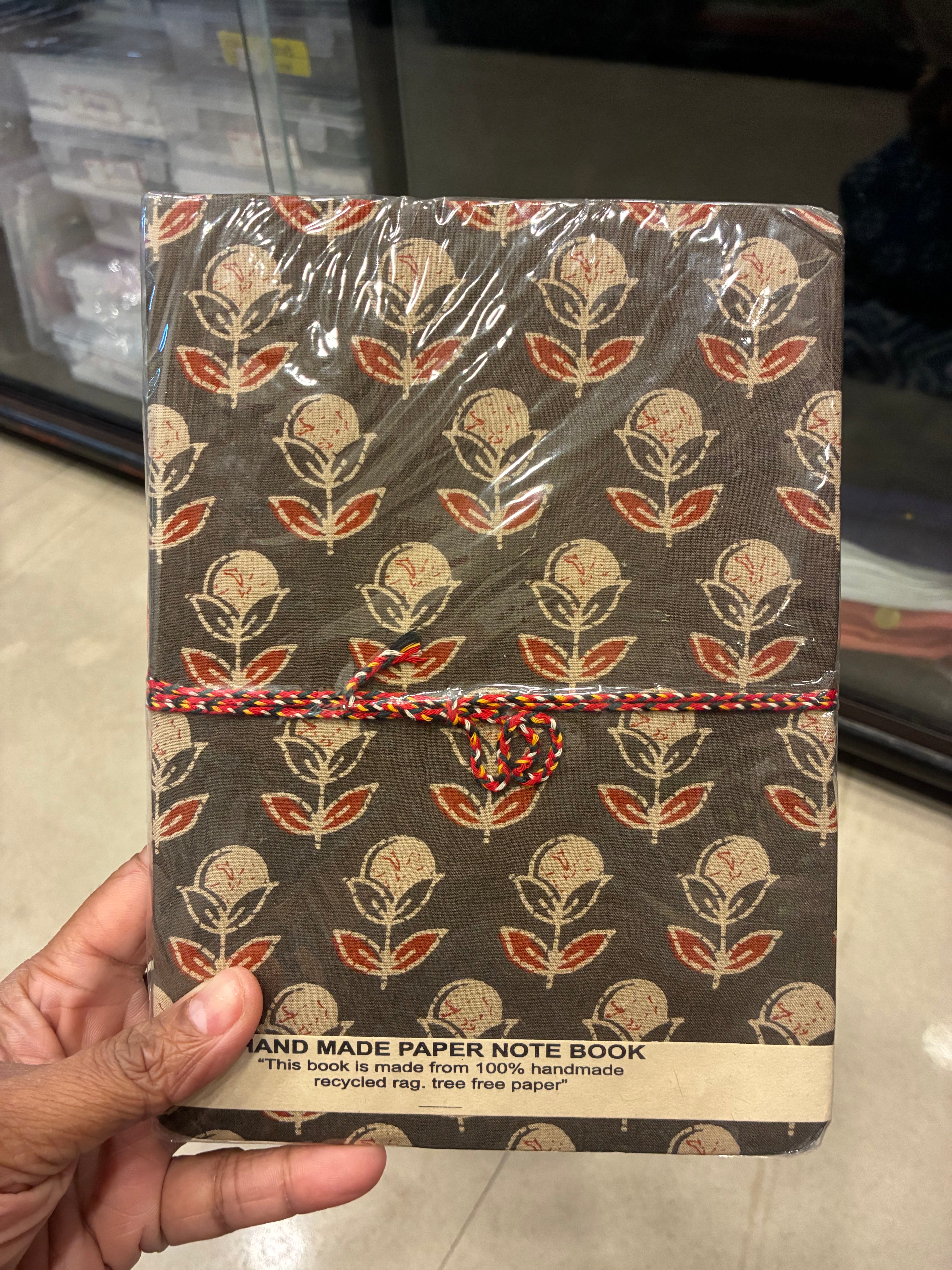 Hand-made paper notebook