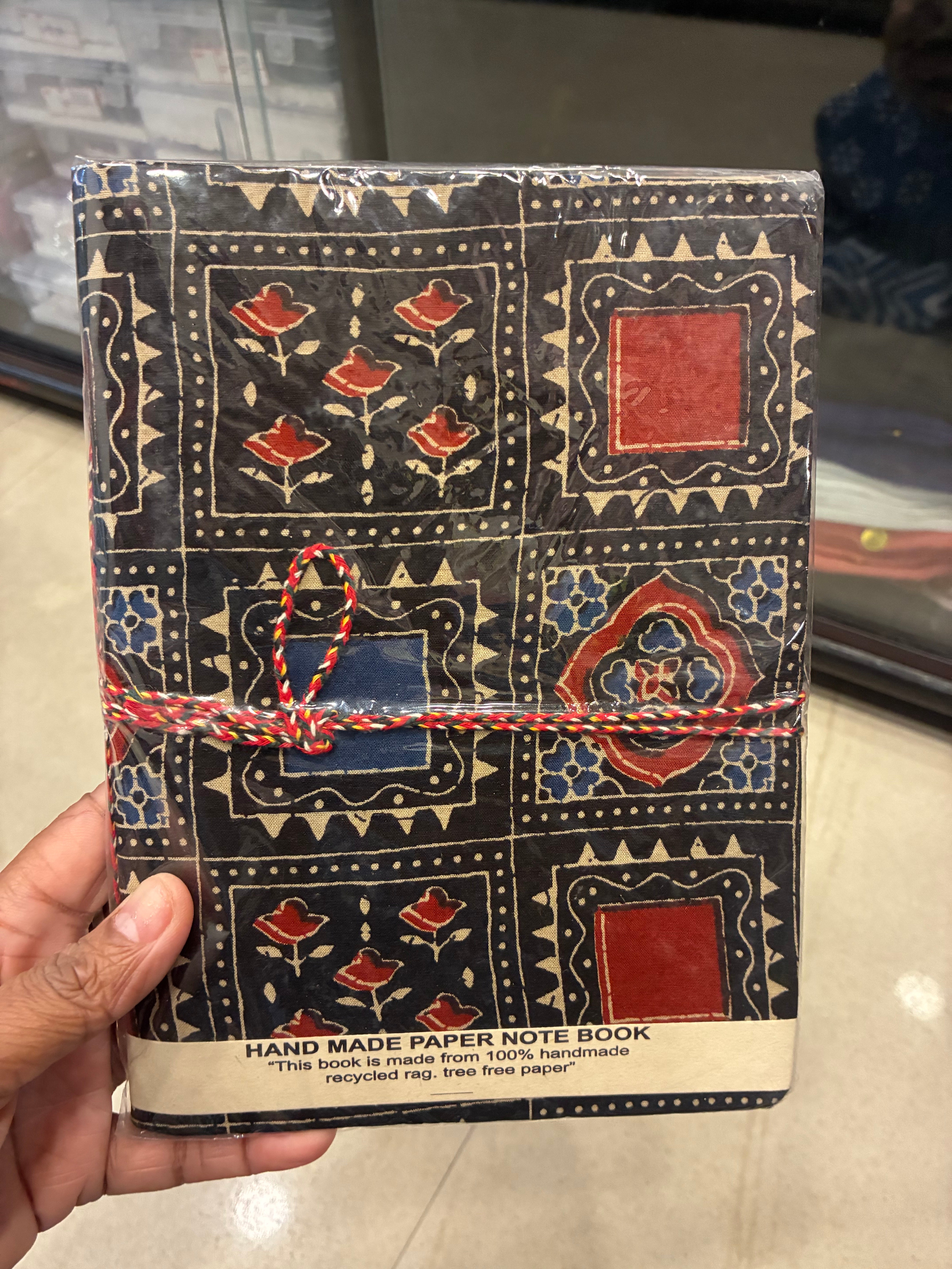 Hand-made paper notebook