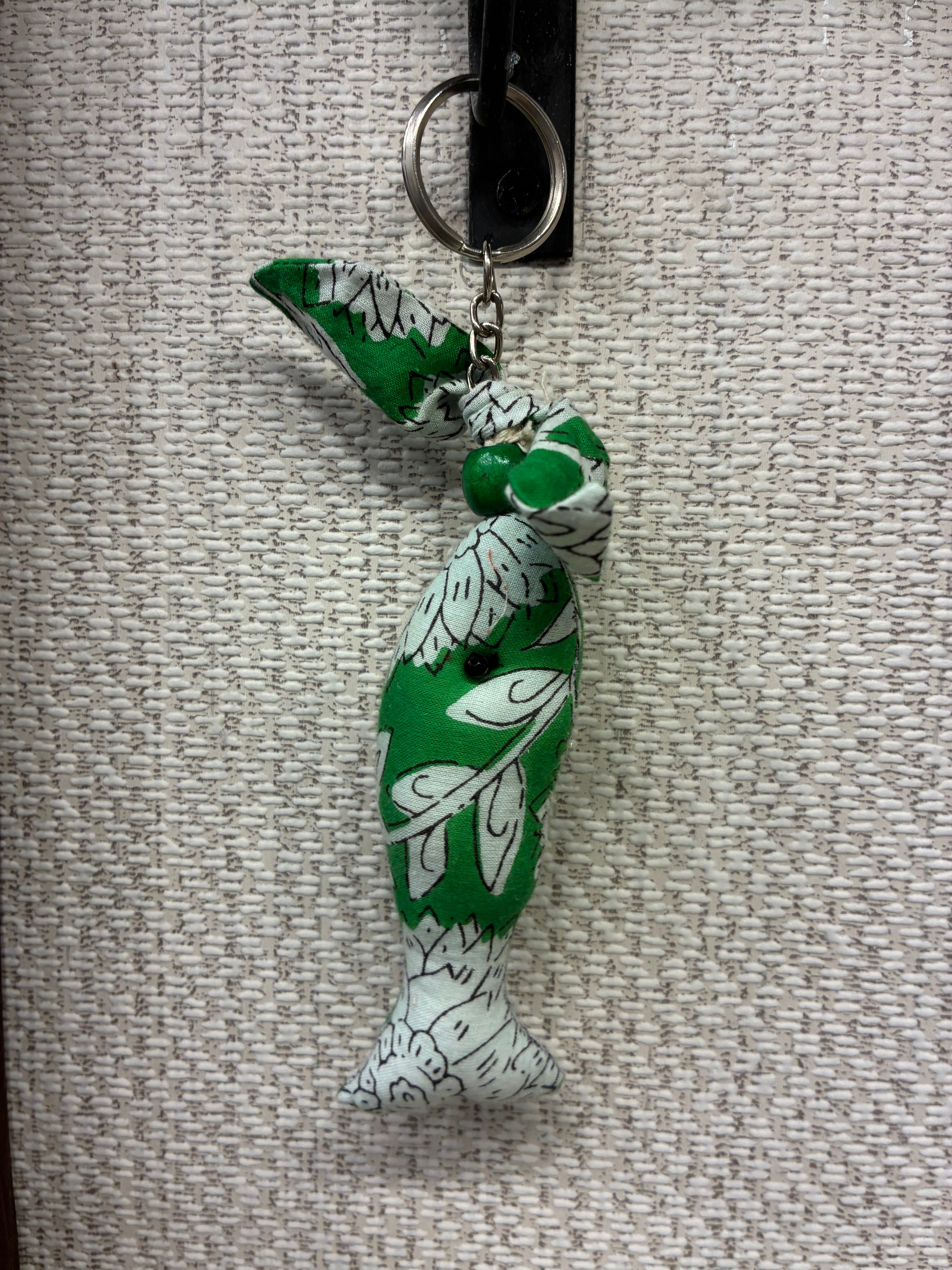 Hand-made fabric key chains/bag charms - Fish